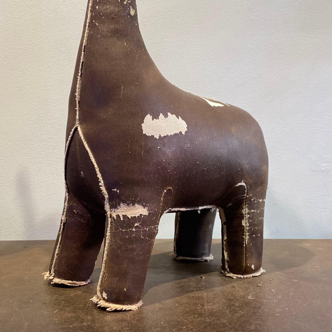 古いキリンの置物 オブジェ 古道具