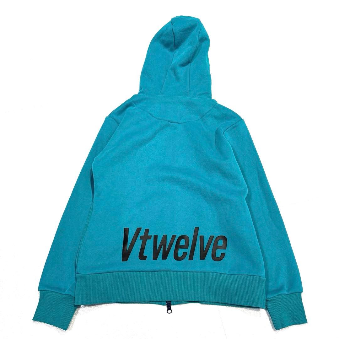 【新品/タグ付/23AW/レディースM】V12　ネックパーカー　ジップアップ