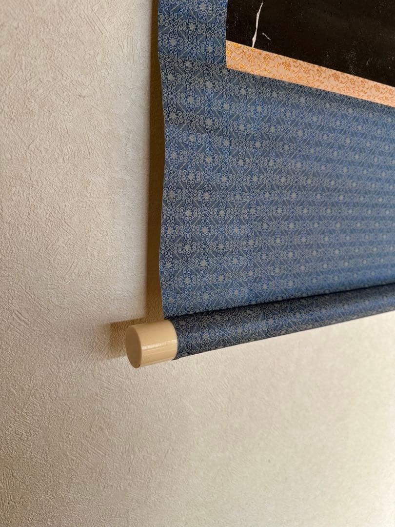 中国美術　寒山拾得　対幅　拓本？　寒山寺　掛け軸