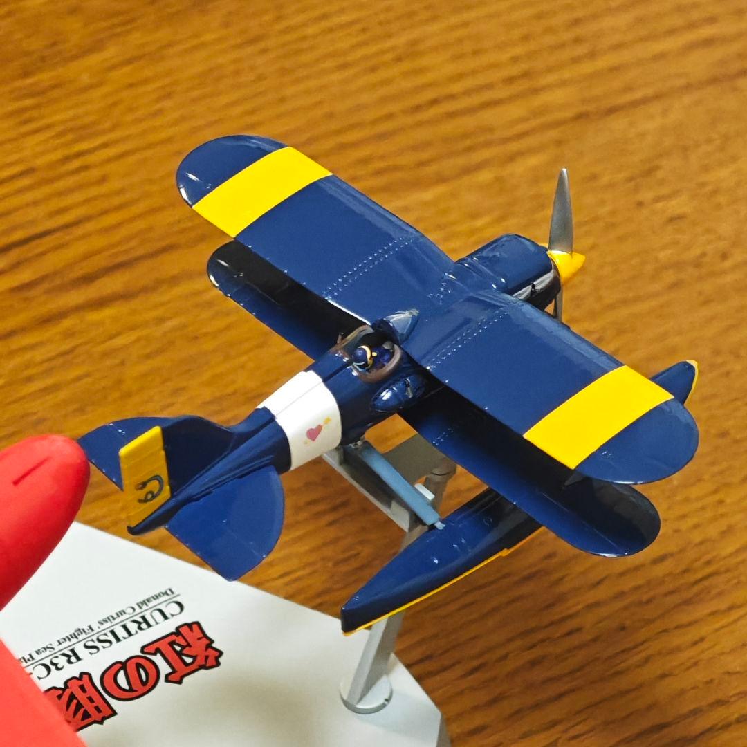 半完成塗装済み 紅の豚 サボイア S.21 試作戦闘飛行艇 カーチス R3C