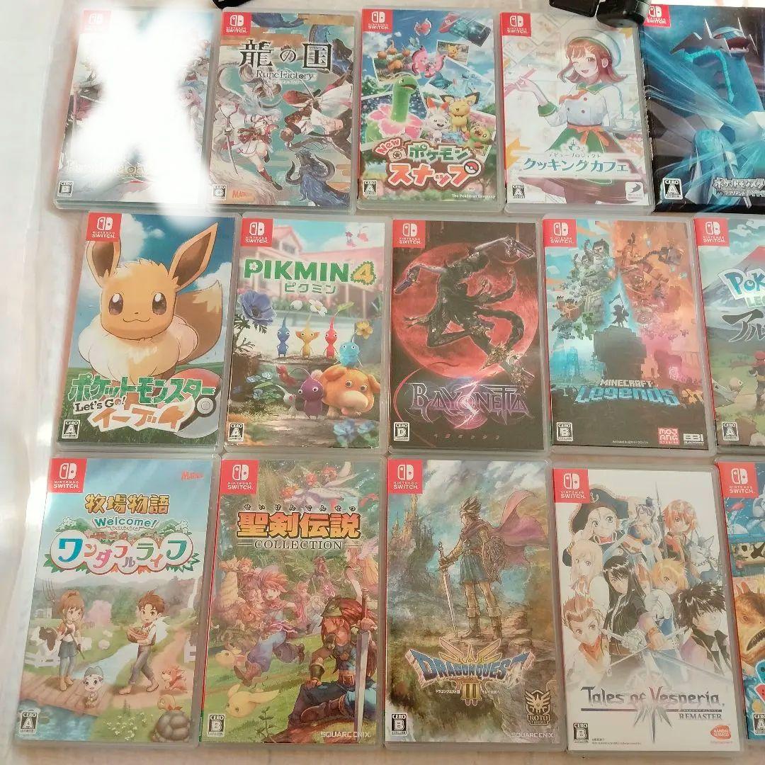 Switchソフト　２０本　ポケモン　マイクラ　ドラクエ　他