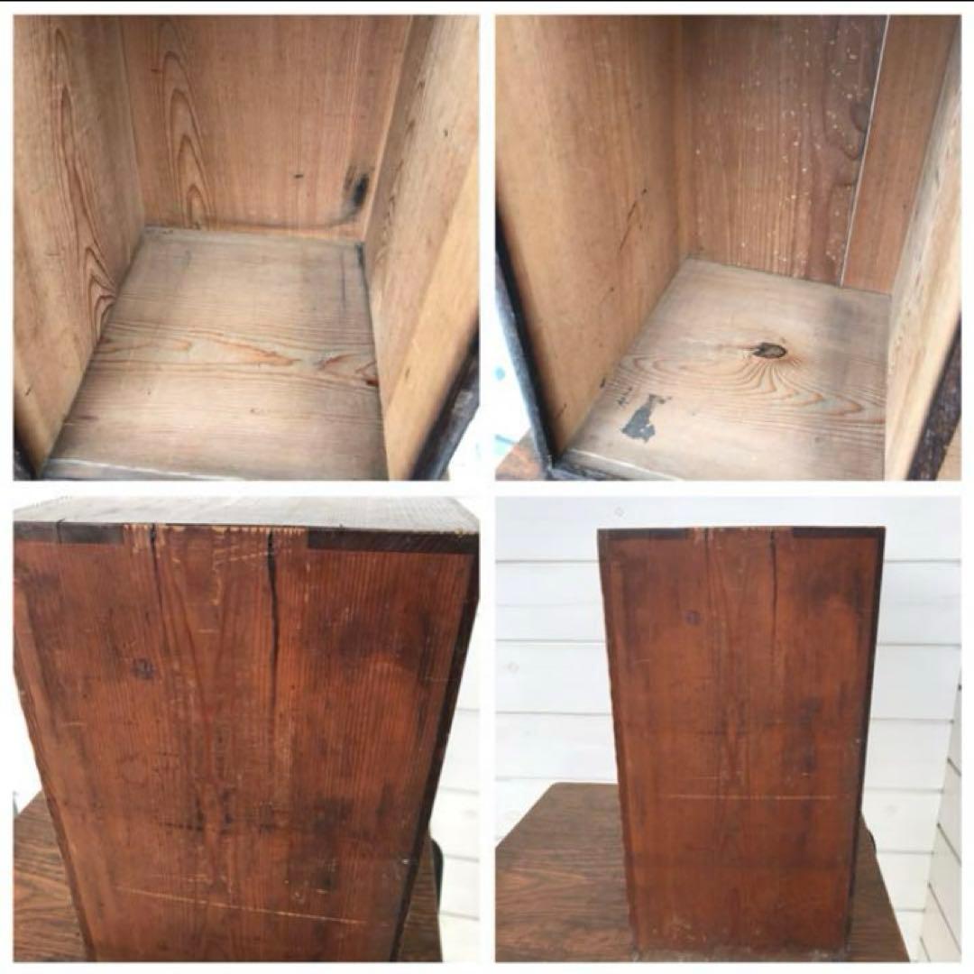 ヴィンテージ　昭和レトロ　　扉　引き出し付き　飾り棚