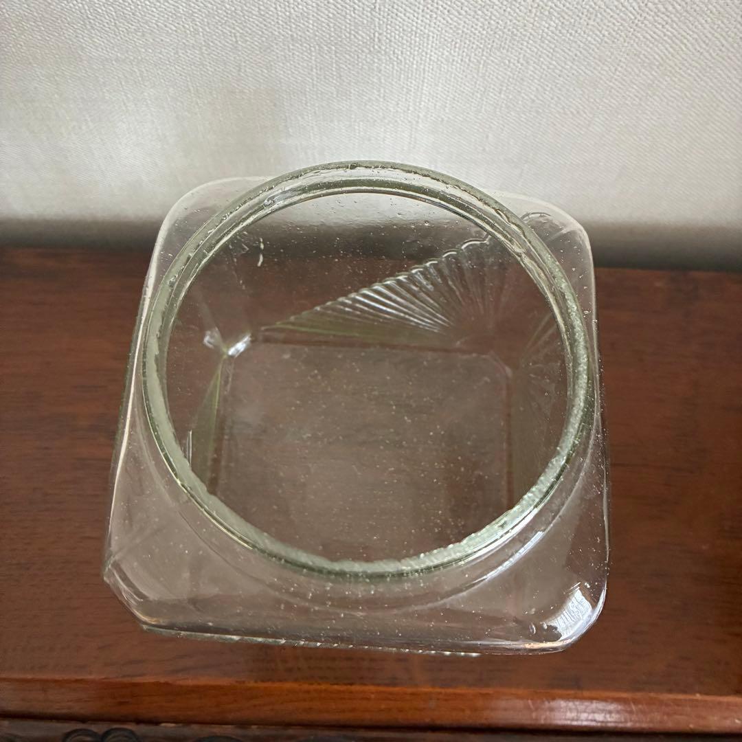 大正〜昭和初期　アールデコのあめや瓶　菓子瓶