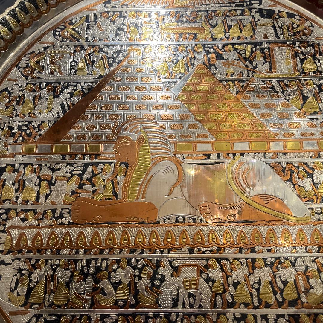 古代エジプト絵　お盆