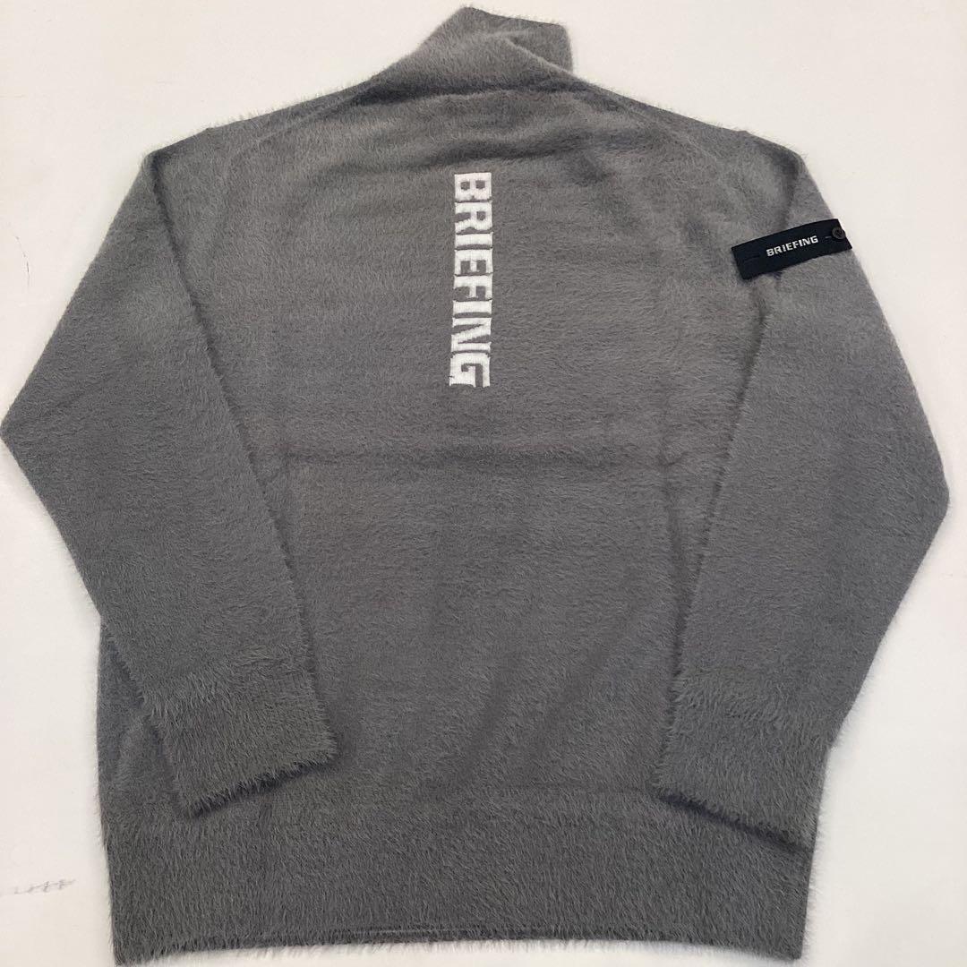 新品　BRIEFING SHAGGY LOGO TURTLENECK KNIT