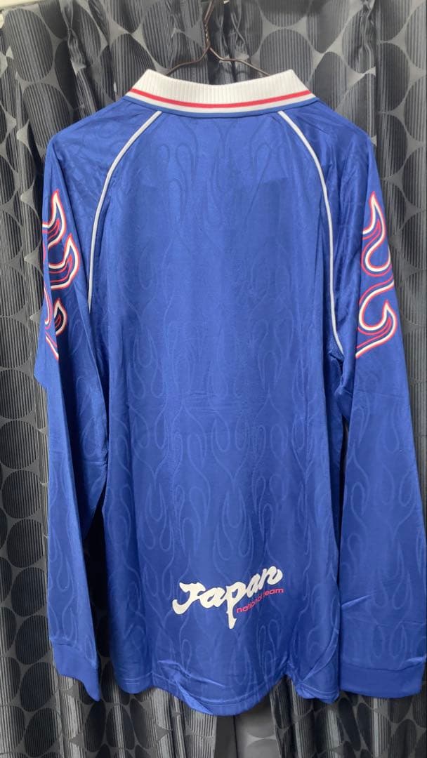 asics 日本代表 サッカーシャツ 青