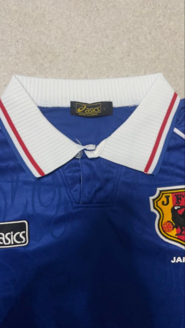 asics 日本代表 サッカーシャツ 青
