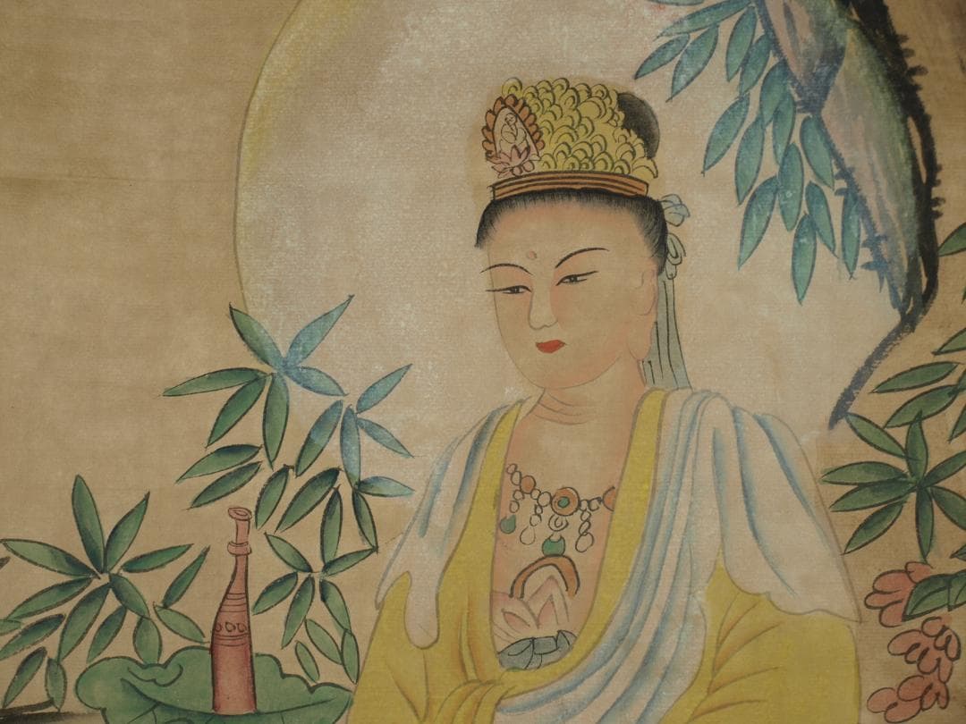 骨董市仕入れ品　中国北宋時代の掛軸　激安骨董品　肉筆保証 BD147A8-1