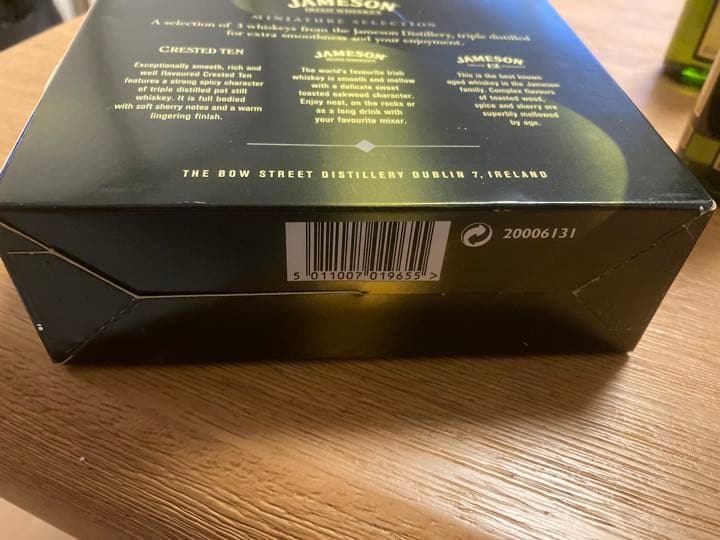 レア 希少品 JAMESON ミニチュアボトル 3本セット 箱入り