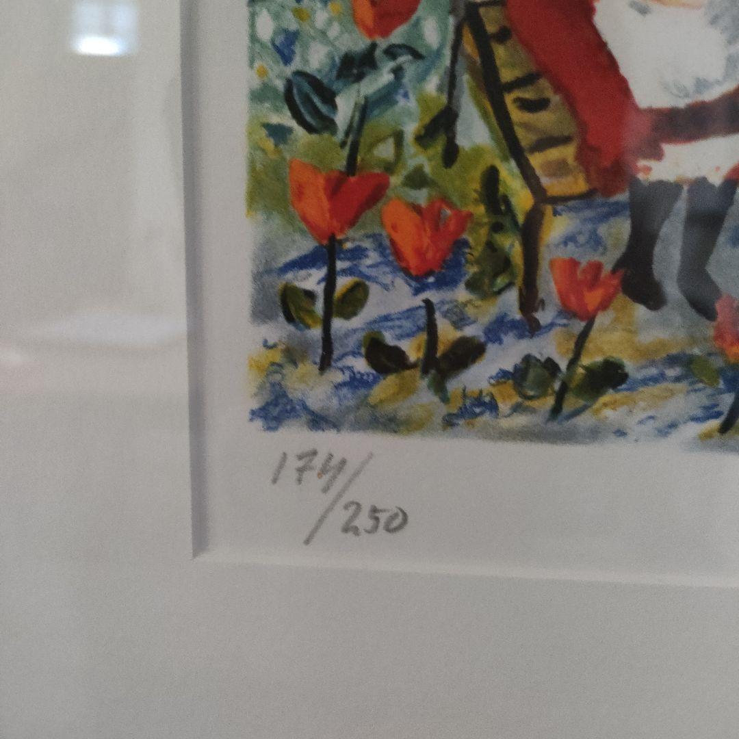 Sven Lidberg リトグラフ　スウェーデン画家