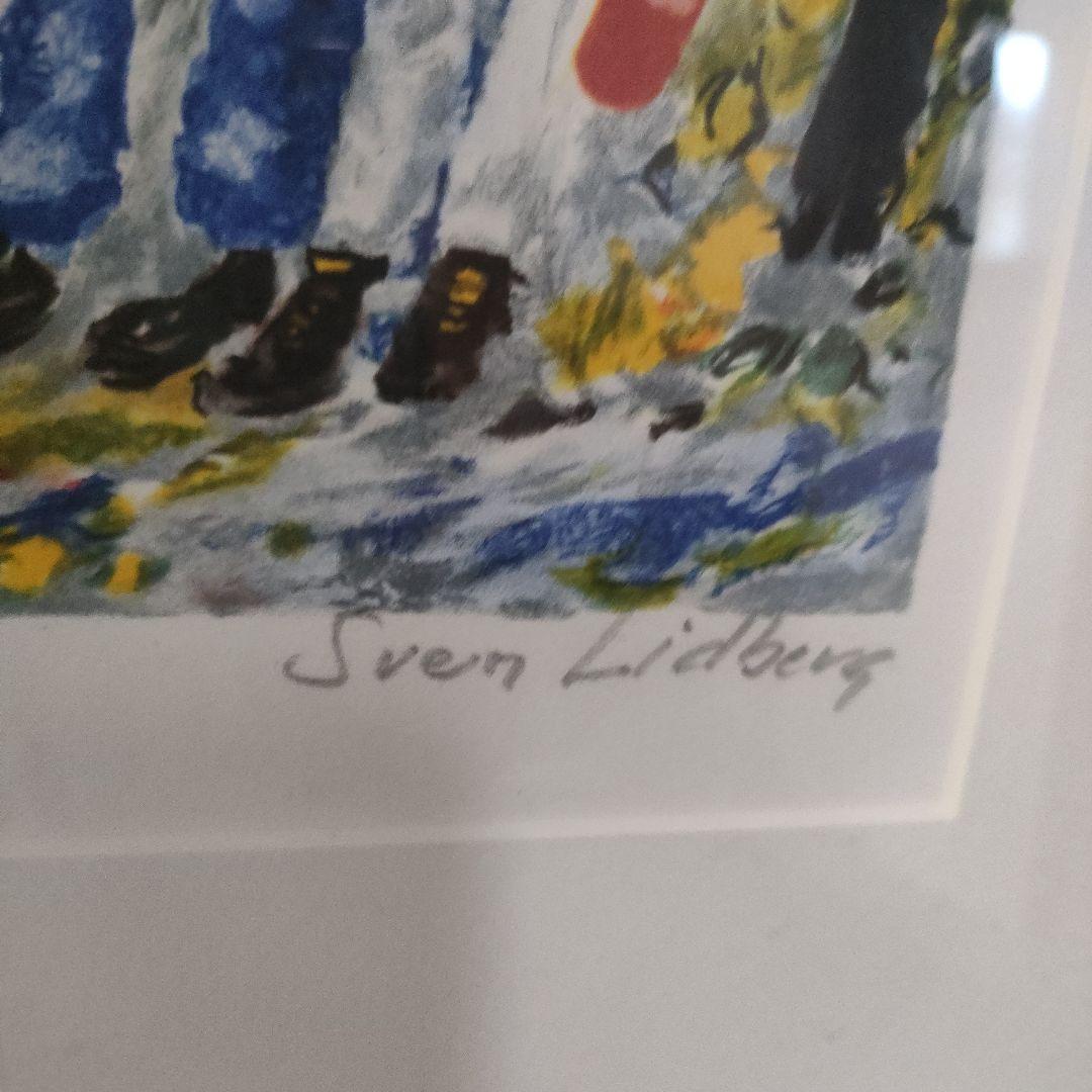Sven Lidberg リトグラフ　スウェーデン画家