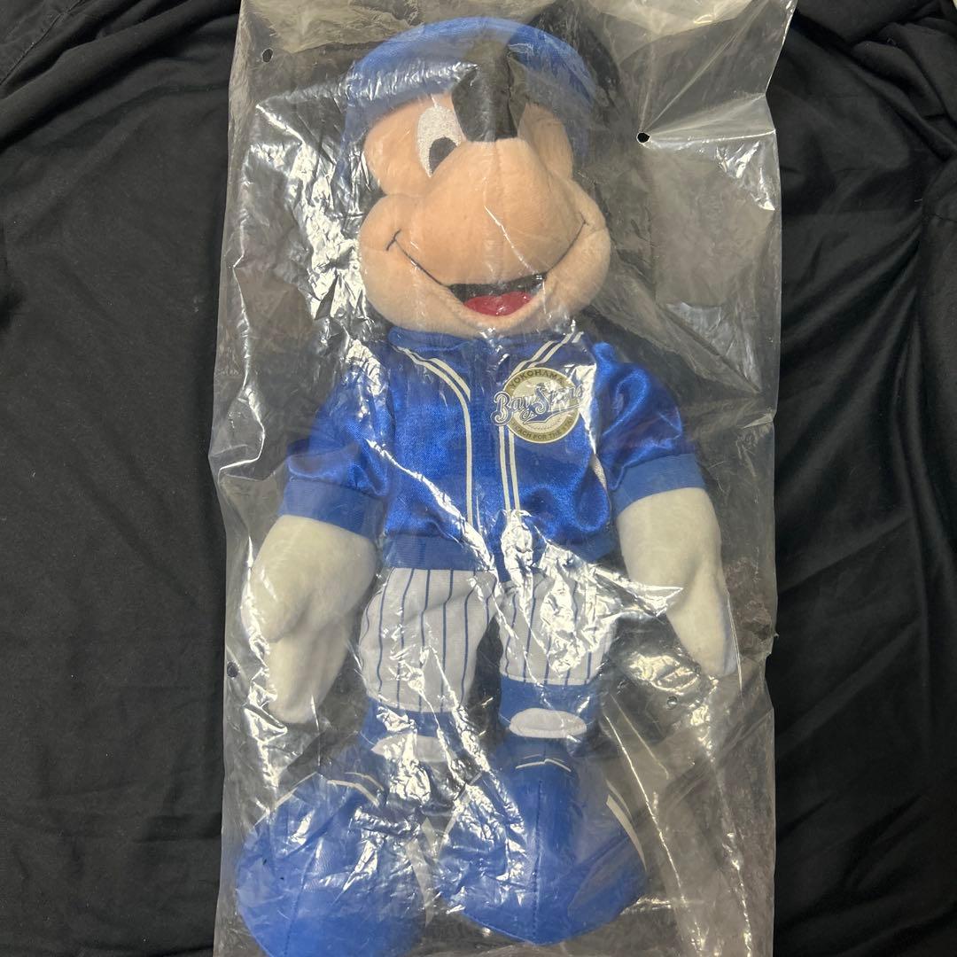 ミッキーマウス 横浜ベイスターズ ぬいぐるみ ポージング 未使用 タグ付き