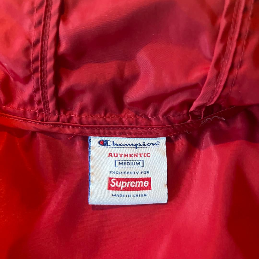 Champion × Supreme ウィンドブレーカー M 赤