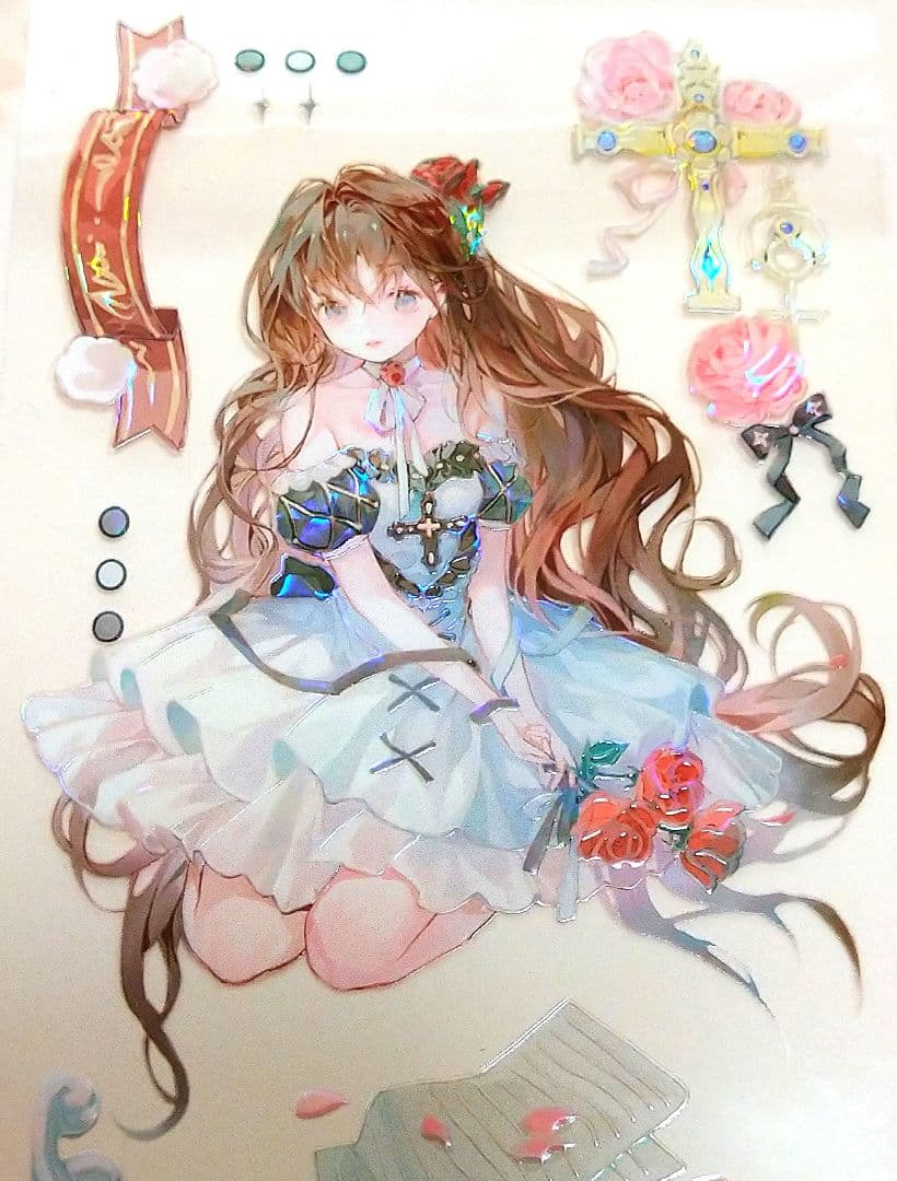 ✩再販✩J767＃茜色零落(贝壳光)迷雾切り売り海外人物マステ女の子