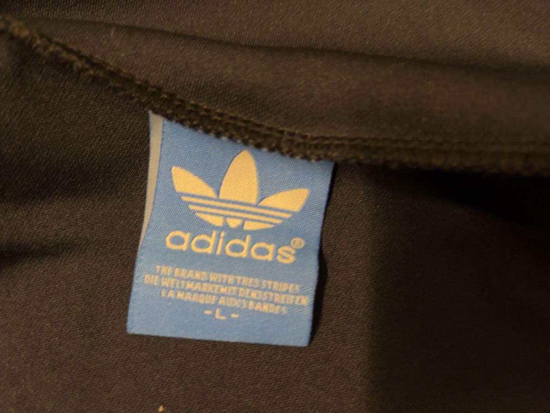 アディダス トラックジャケット ネイビー 紺 白