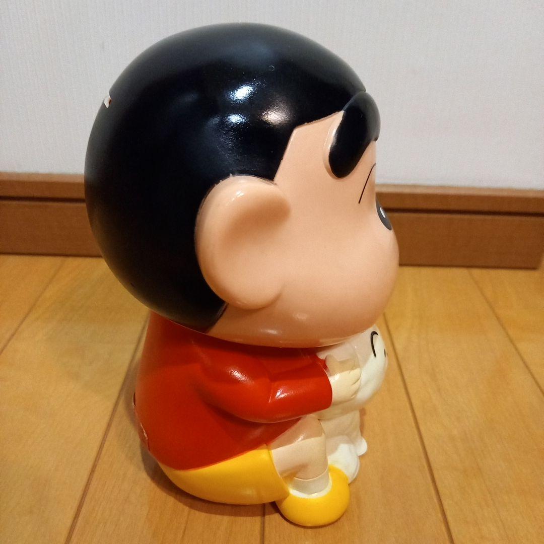 クレヨンしんちゃん　シロ　ソフビ　貯金箱　レトロ