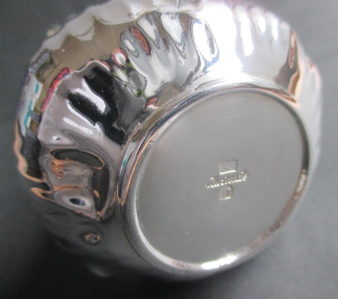 極美品☆仏蘭西高級銀器クリストフルシルバー銀P　花瓶　フラワーベース　オニオン