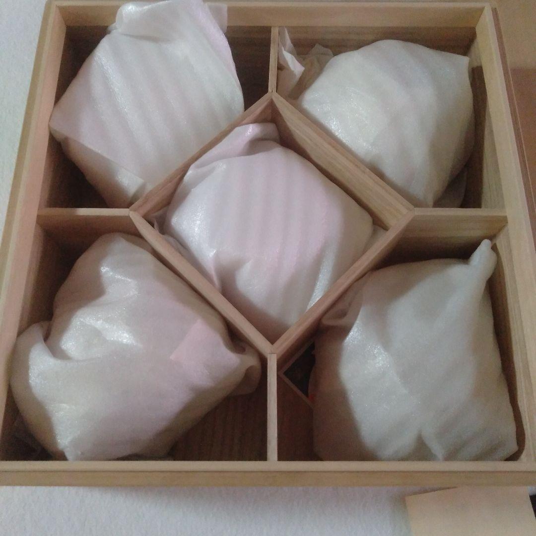 輪島塗　梅蒔絵入椀五客　未使用品