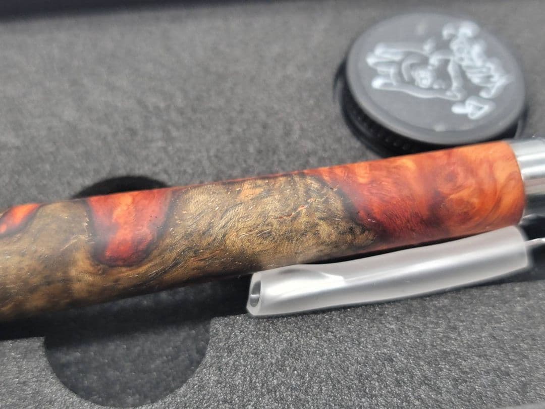 新品　こぶた工房　極上+花梨瘤　赤青瘤　シャープペンシル0.5