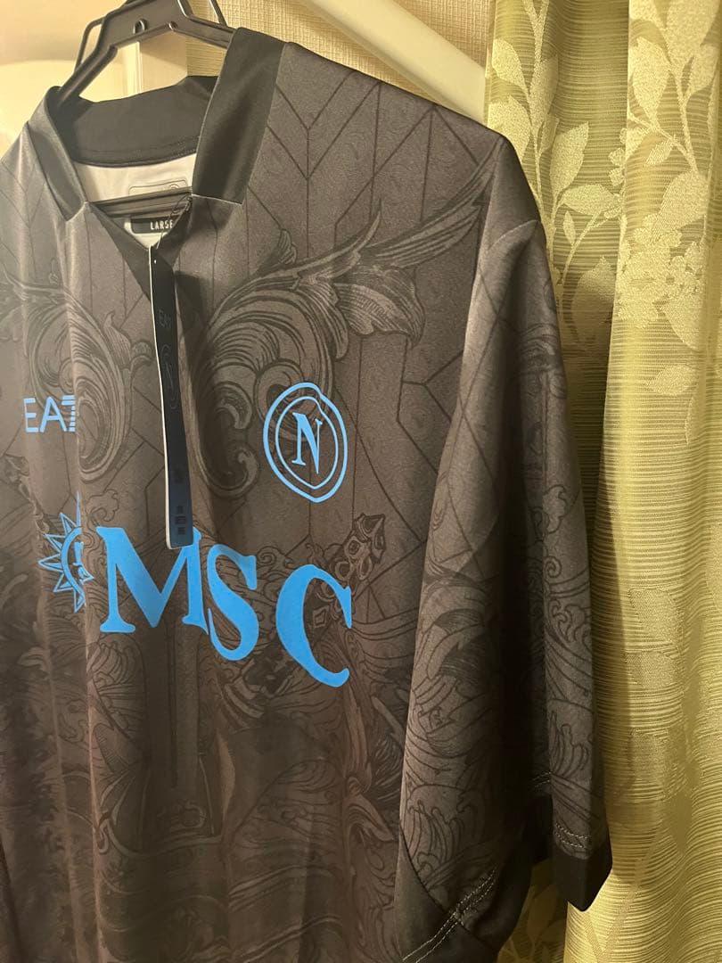 【新品未使用】24-25ナポリ 3rd レプリカシャツ インポートL