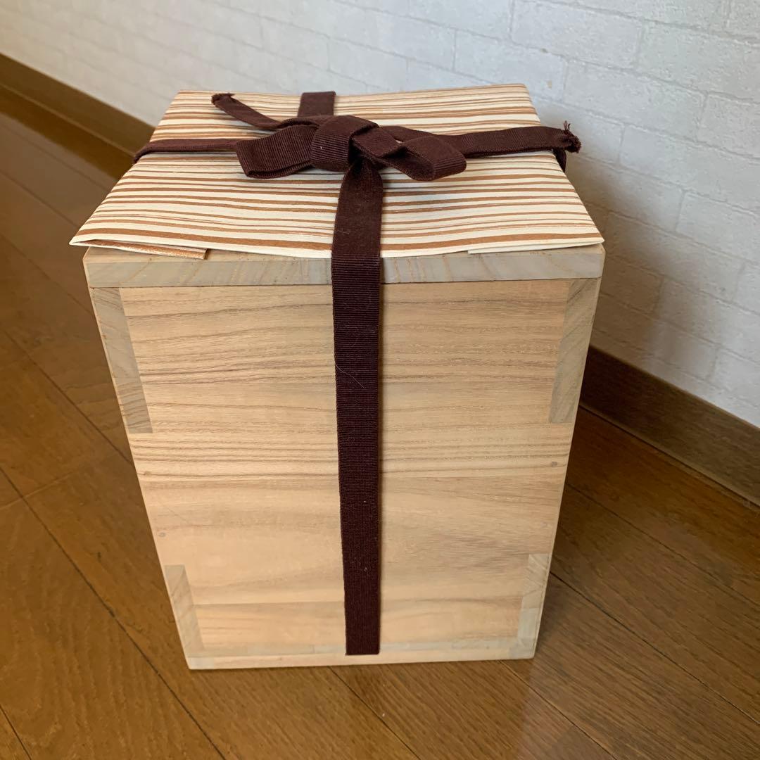 【美品】人間国宝 釜師 高橋敬典 糸目 筒釜　環付　共箱　共布　茶道具