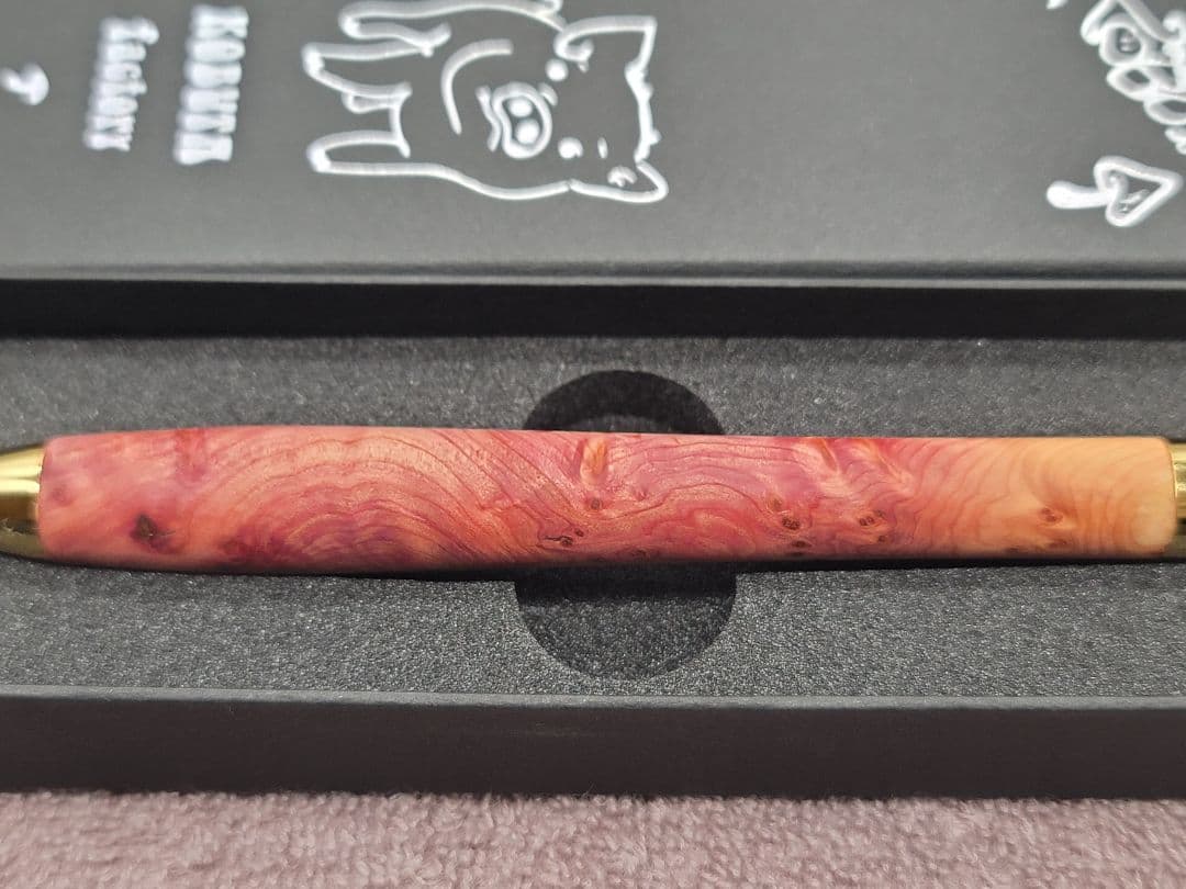 新品　こぶた工房　タクサスフロリニーバー　極上杢　シャープペンシル0.5