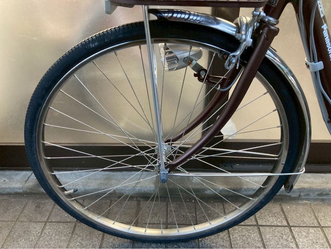 中古電動自転車　パナソニック　リチウムビビDX 26インチ　ブラウン　横浜