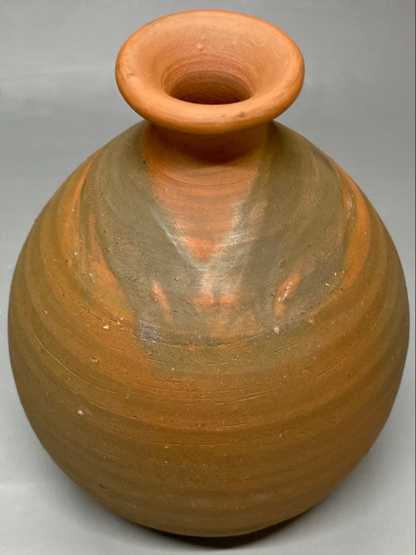 人間国宝　藤原雄　備前徳利　備前焼　共箱　共布　栞　新聞記事　d79