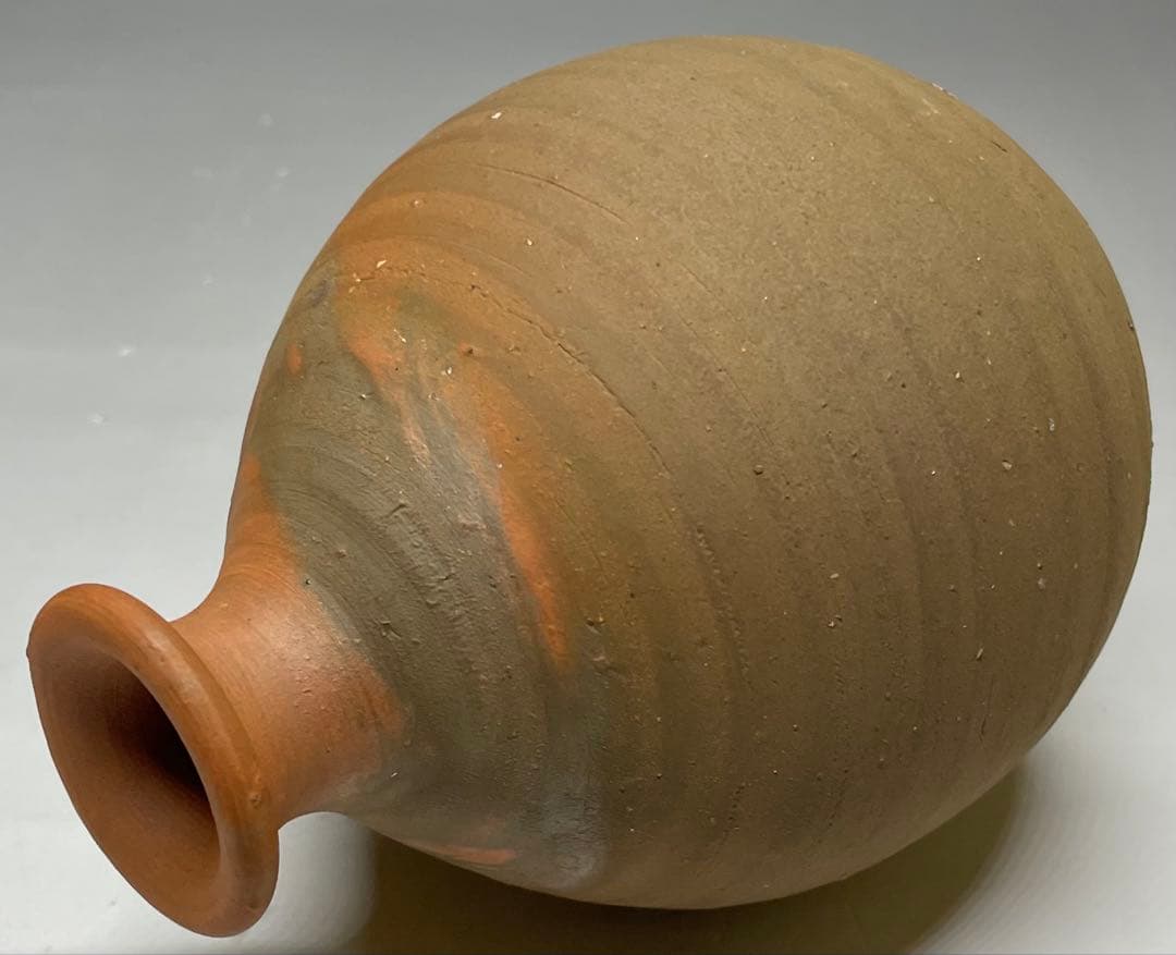 人間国宝　藤原雄　備前徳利　備前焼　共箱　共布　栞　新聞記事　d79