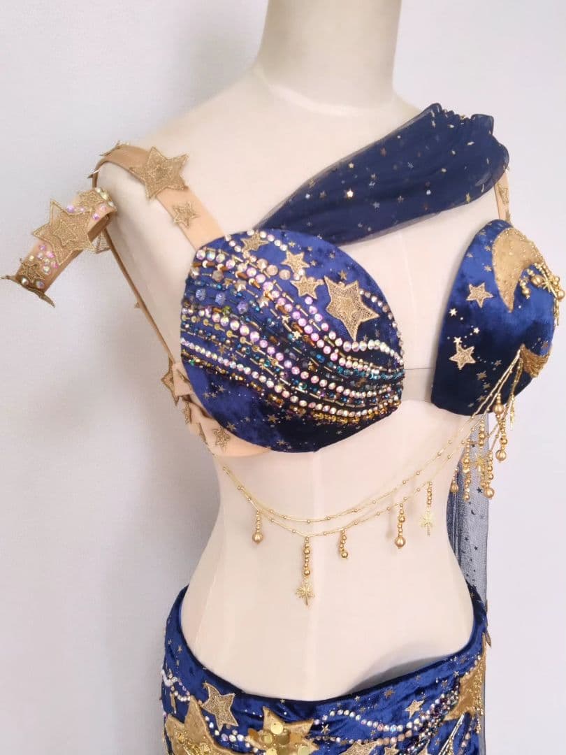 ベリーダンス衣装　ブラスカート小物など5点セット