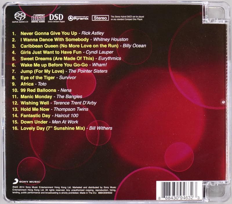 (Hybrid SACD) 『80's Hits』 輸入盤 Sony Music