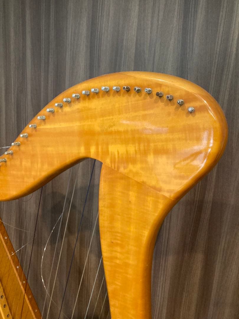 アイリッシュハープ　AOYAMA HARP 　飴色　チューニングトレーナー