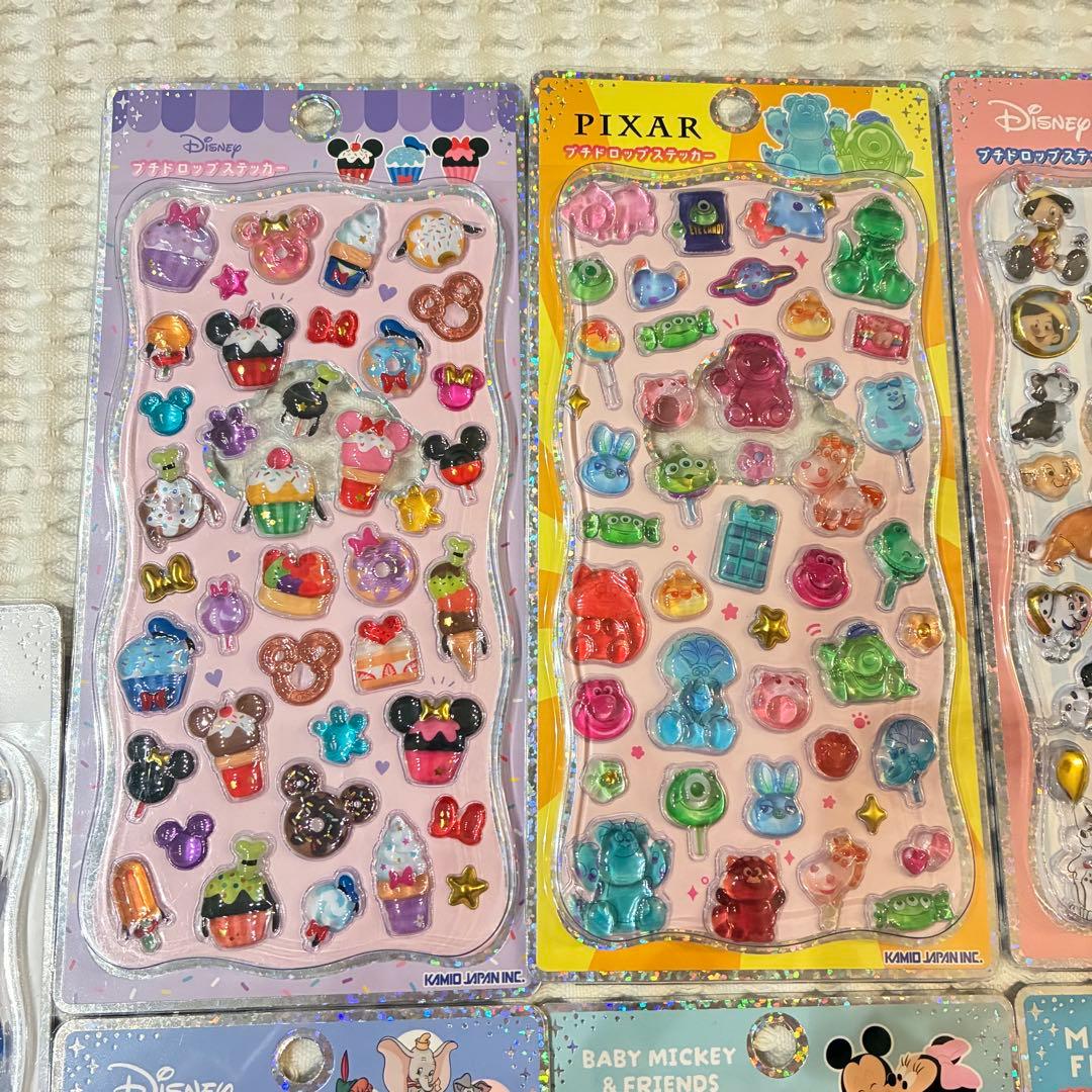 正規品 ディズニー プチドロップシール ピクサー ミッキー ダンボ アリス