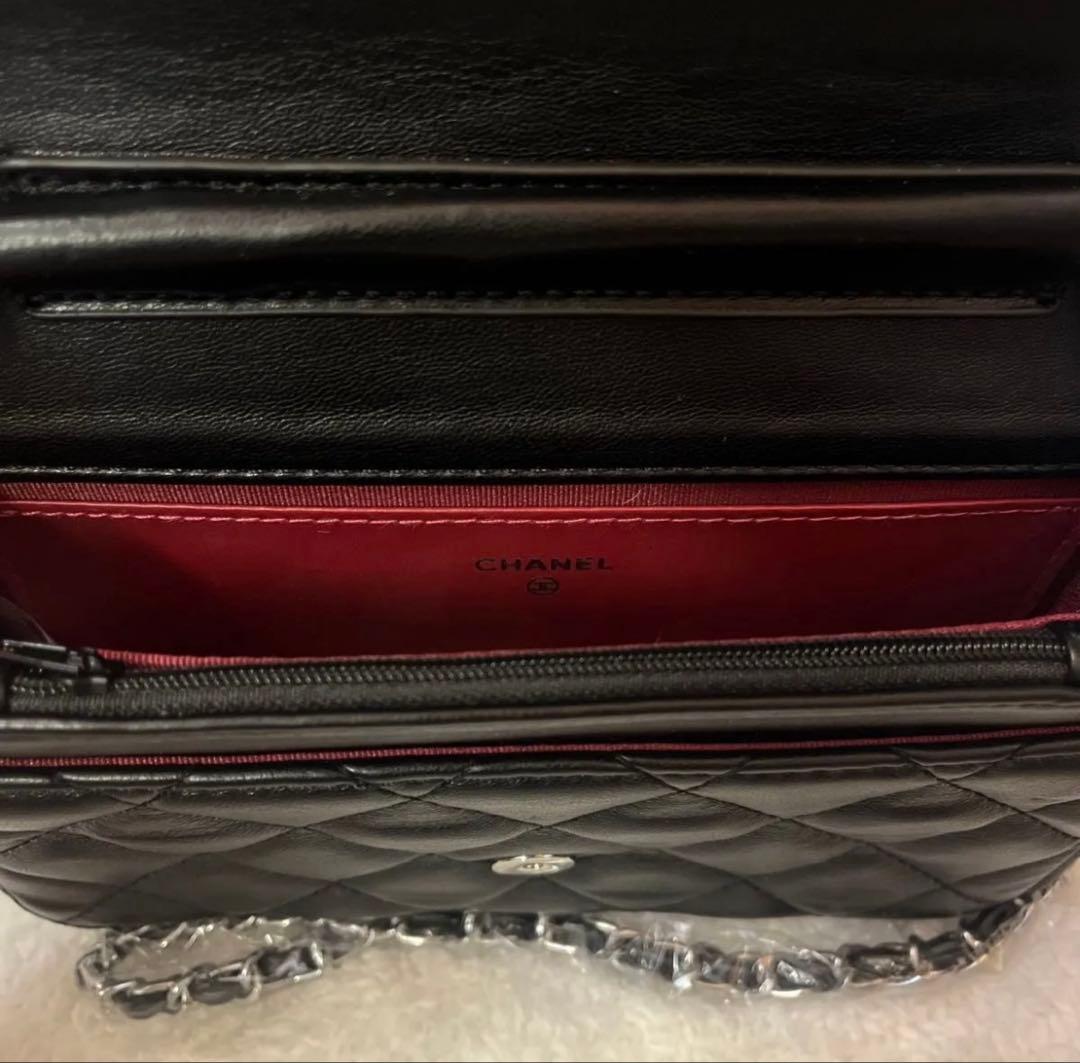 CHANEL　ショルダーバッグ　黒　キルティング　ノベルティ