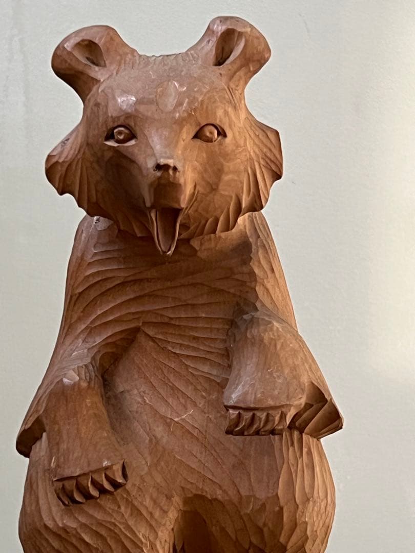 70'sロシア民藝　木彫り熊／ヴィンテージ木彫熊 郷土玩具 農民美術 アイヌ民芸