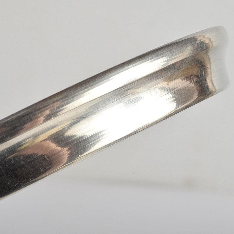 煎茶道具　平安　泰蔵六造　純錫円式　瓶座　銚座　共箱　M　R9501