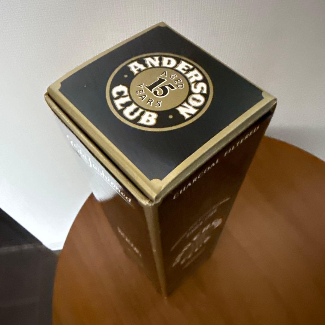 【未開栓・希少】アンダーソンクラブ 15年 バーボン ウイスキー 箱付 古酒