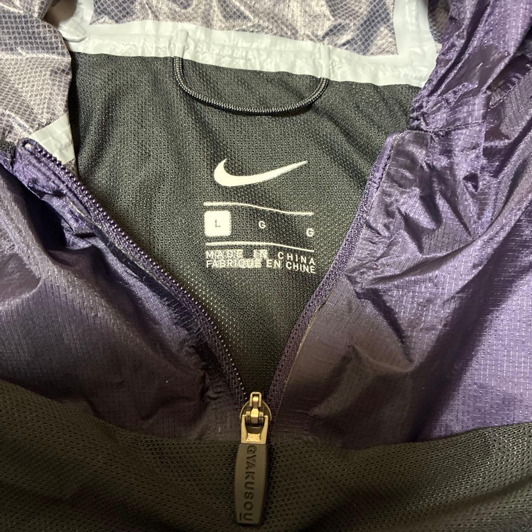 GYAKUSOU ショート スリーブ パッカブル ジャケット　パープル　サイズL