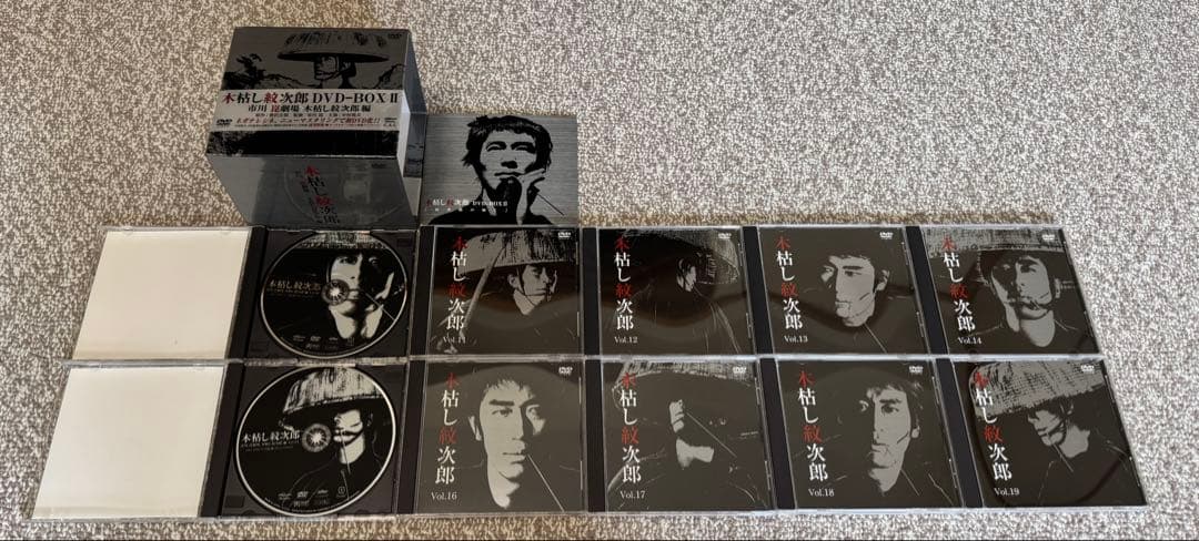 【フルセット】木枯し紋次郎DVD-BOX1～4(計34枚)市川崑劇場 中村敦夫他