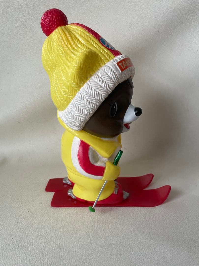 たくぎん たくちゃん 拓ちゃん 特大 ソフビ貯金箱 カウンター用 店頭用 スキー