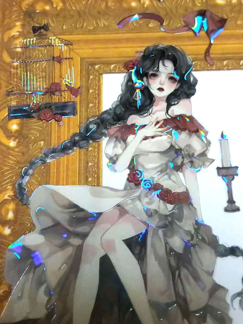 J711＃红玫瑰庄园(贝壳光)迷雾森林切り売り海外人物マステ女の子