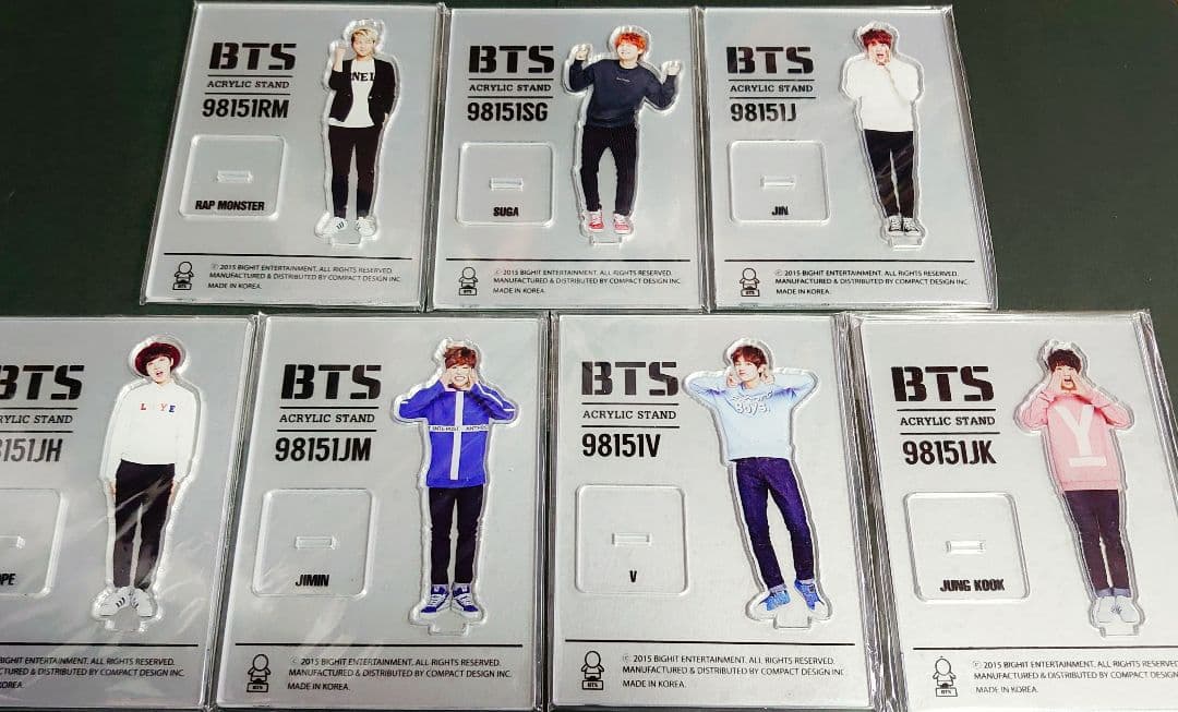 BTS 防弾少年団 2ND MUSTER アクリルスタンド フルメンバーセット
