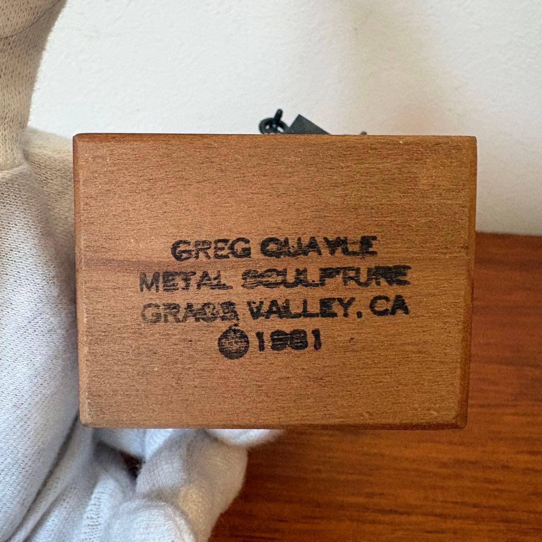 ヴィンテージ　アメリカ　作家物　置物　アイアン