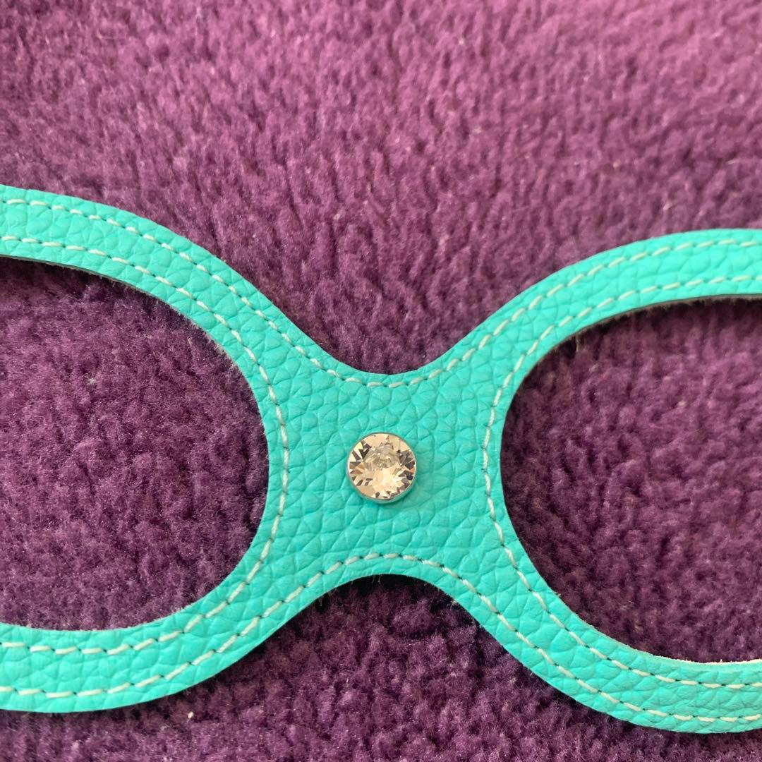 バディーベルト★ハーネス2.5号☆ティファニーブルー　スワロ付き★2kg前後