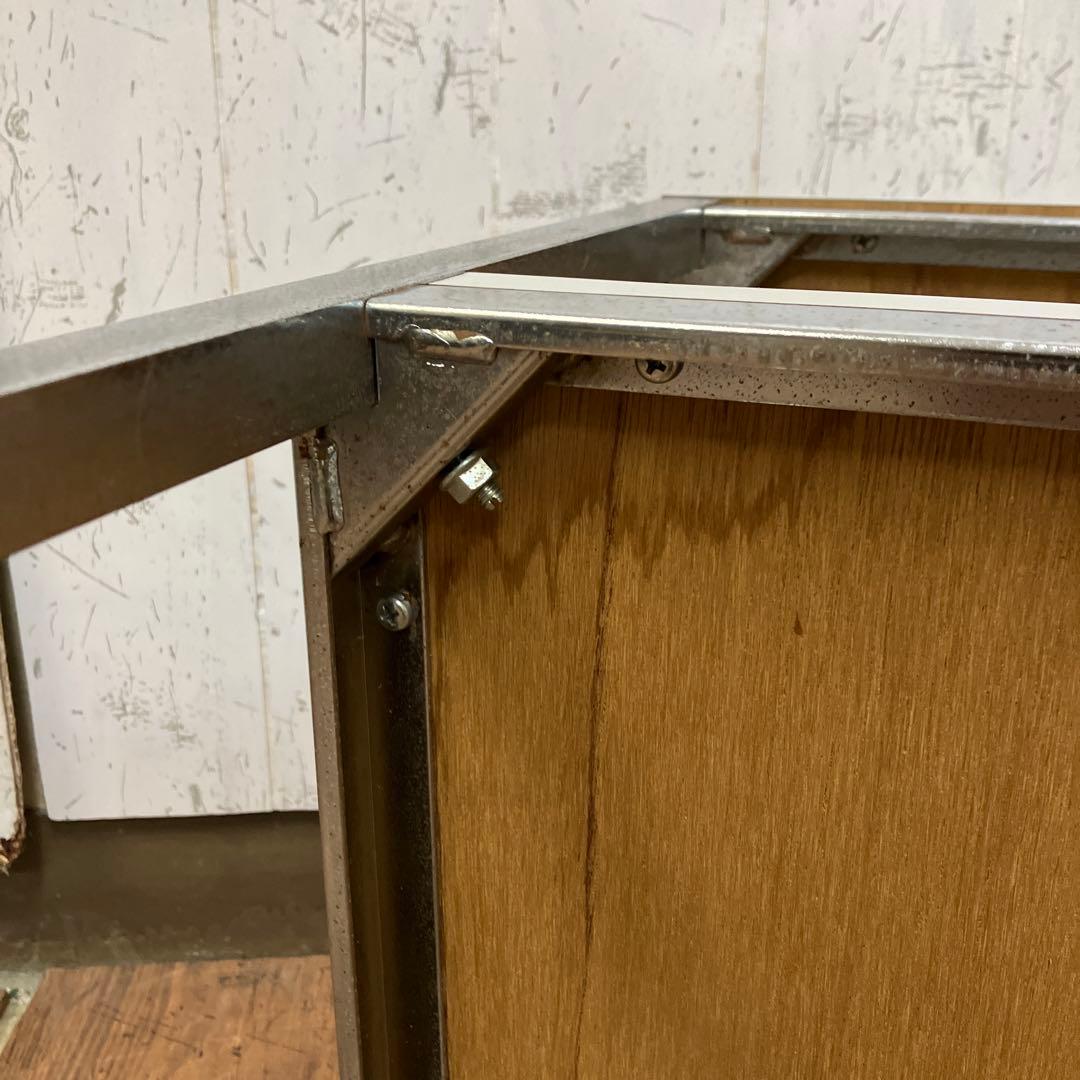 A-4 昭和レトロ ウチダ テレフォンスタンド 電話台 サイドテーブル 2段