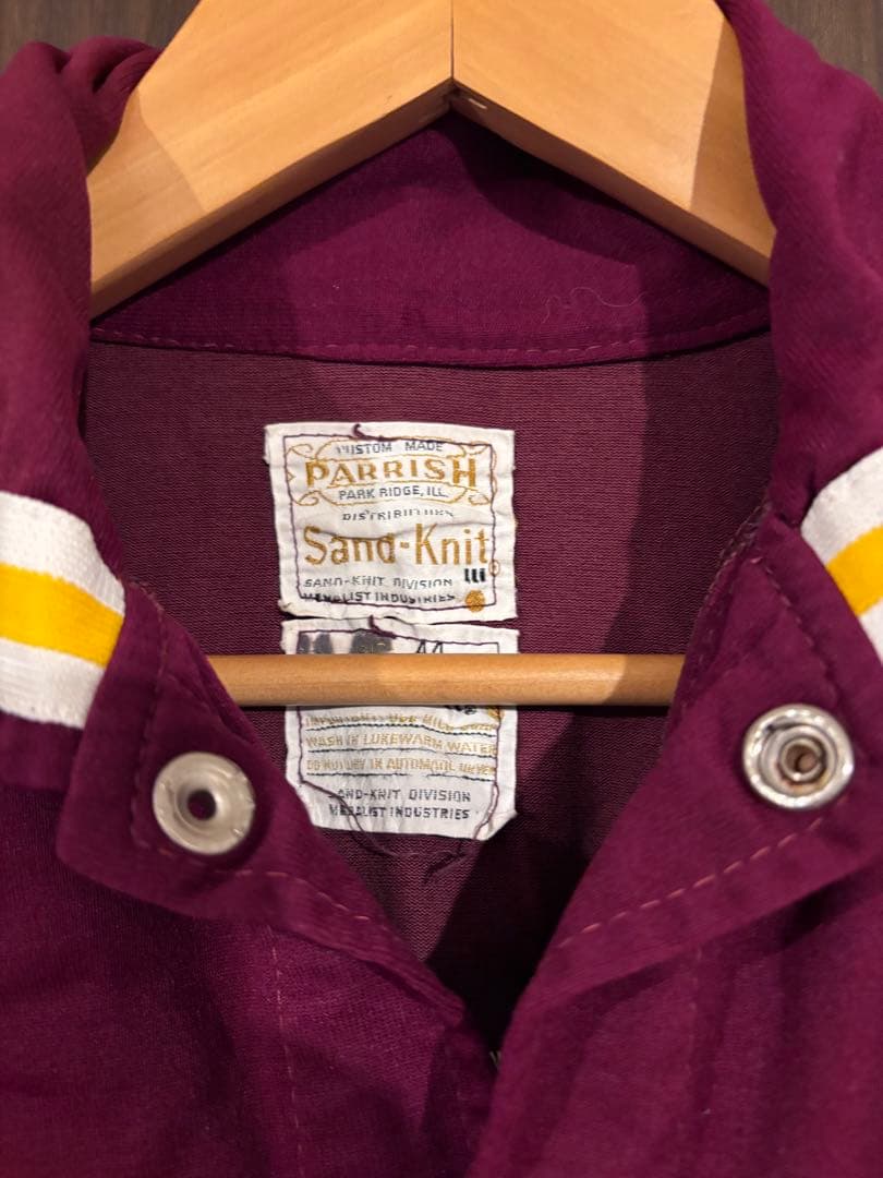 Sand-Knit バーガンディ ショートスリーブシャツ 44