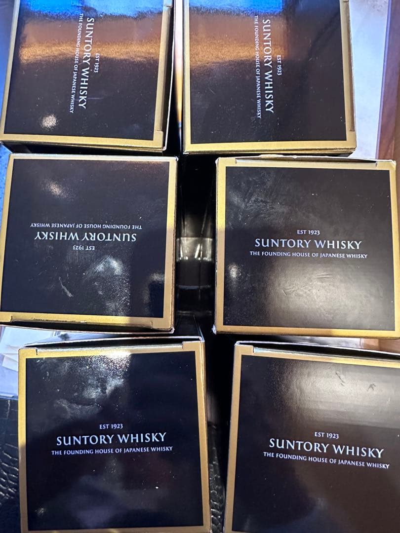 山崎 18年 シングルモルトウイスキー 700ml空き箱空き瓶６つ