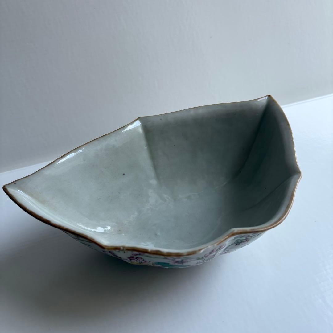 中国　陶器　色絵　鉢