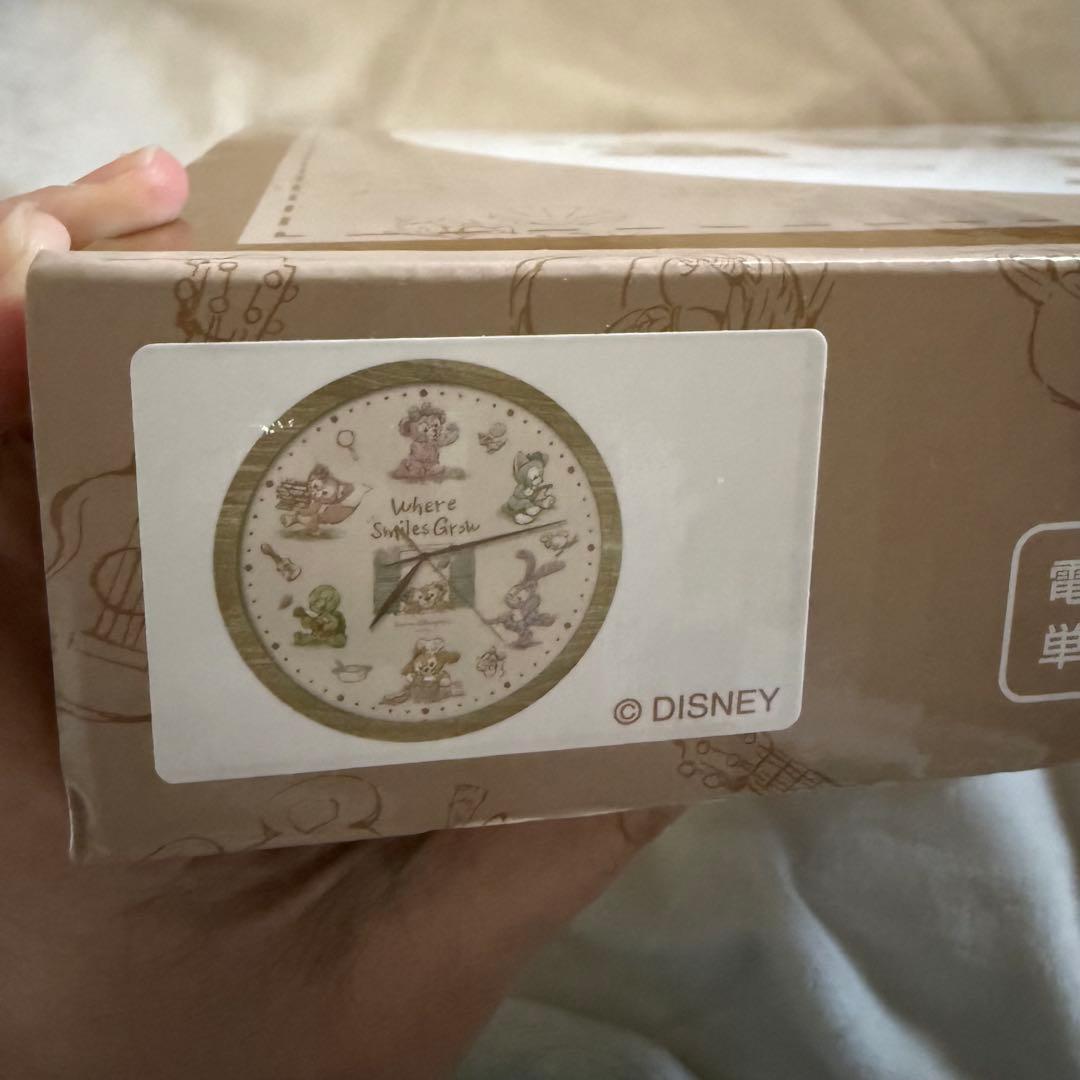 ディズニー ダッフィー ウェアスマイルズグロウ 掛け時計 限定 新品未使用