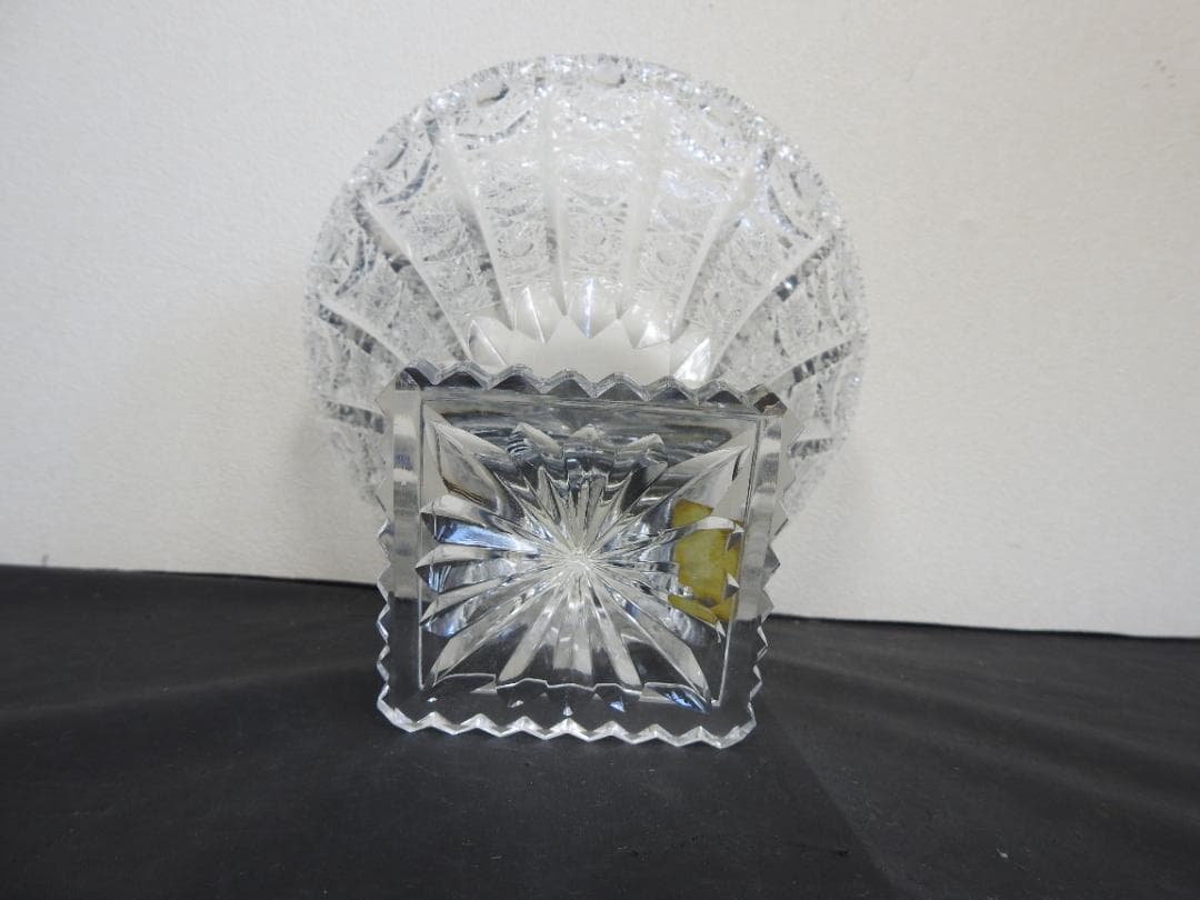 ガラス台付鉢　箱有　MA783